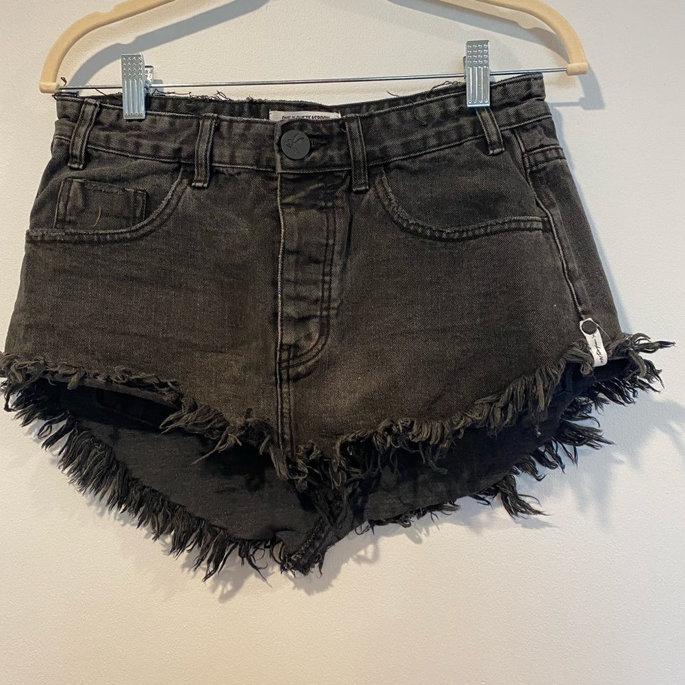 One Teaspoon Black Low Rise Skirt